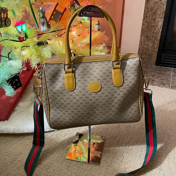 Gorgeous Gucci Vintage Micro GG handle bag w/unbranded strap - Picture 1 of 13